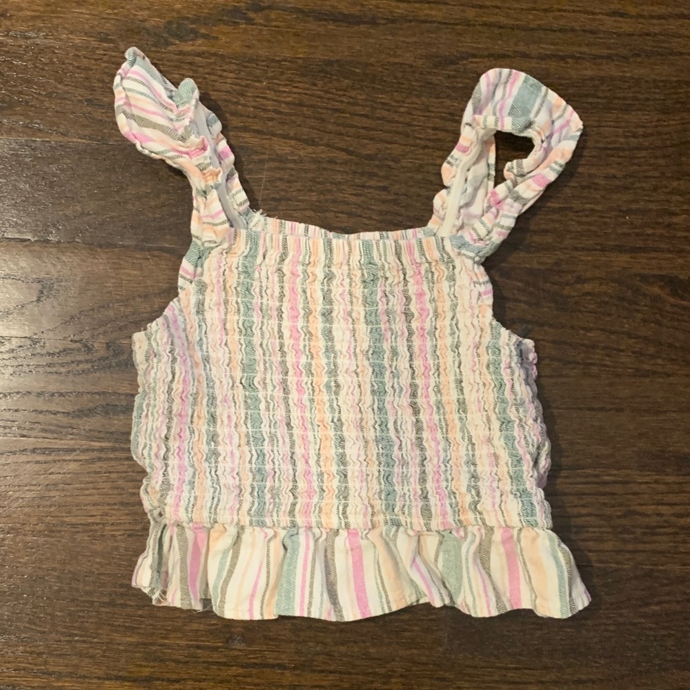 art class Multicolor Striped Ruffle Camisole